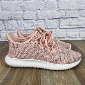 Adidas Women's Size 7.5 Tubular Shadow Knit Athletic Shoes Hazel Coral Sneakers